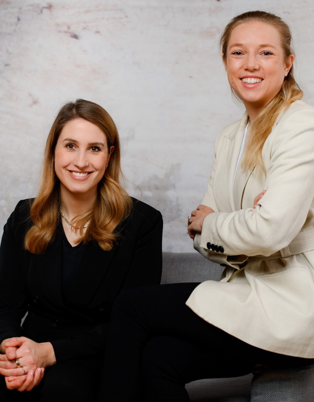 Irene Klemm and Franziska Meyer, founders of Edurino, which is one of b2venture's portfolio companies. 