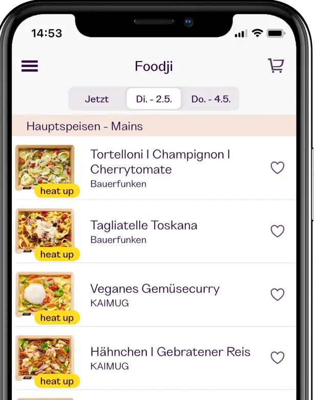 Foodji App Mockup