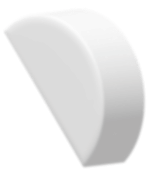 3d semicircle to the left