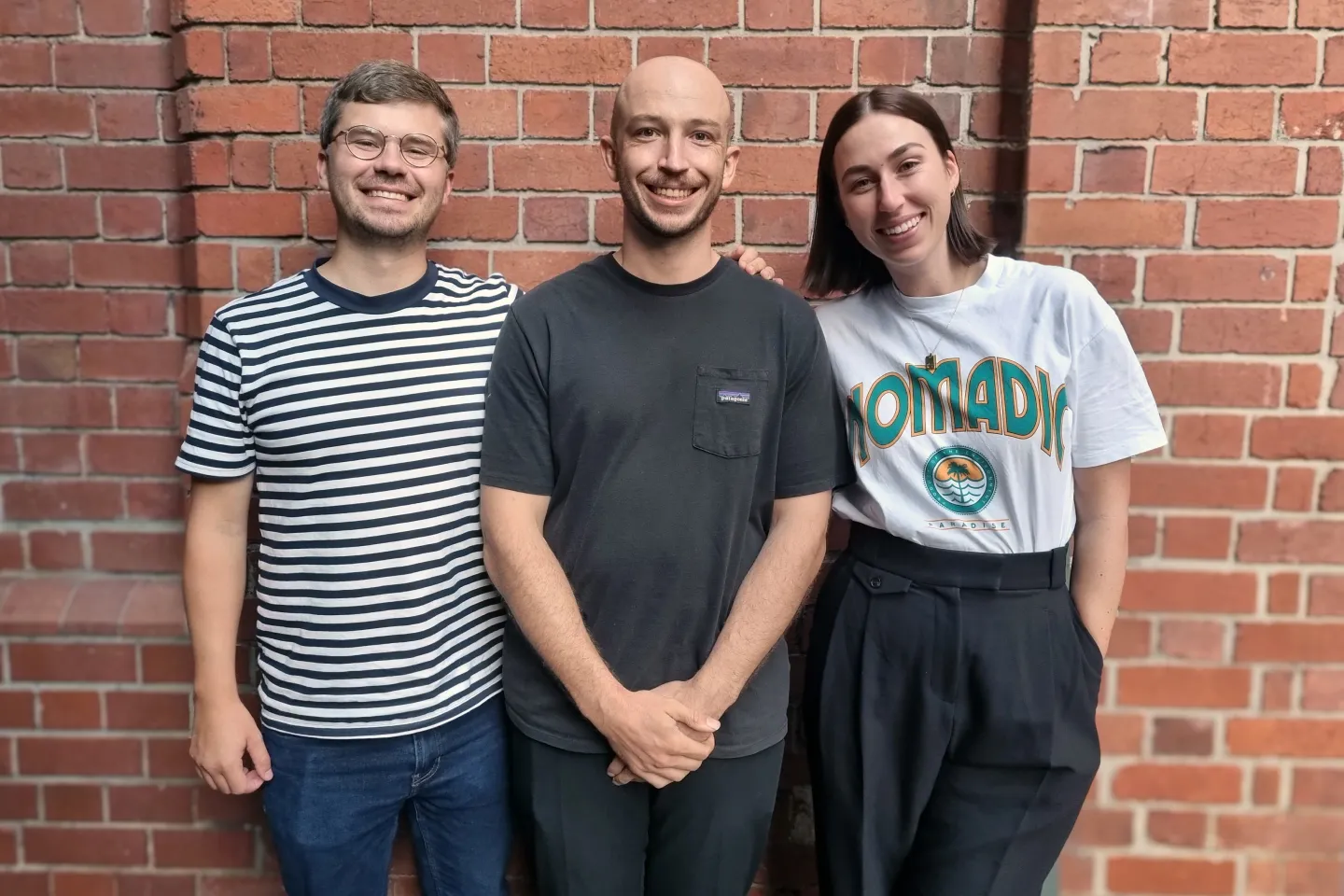 Foremind founder Joel Anderson with Skalata's Tom Smalley and Claire Bristow