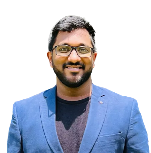 Portrait of Harsha Kadimisetty, CEO and Co-founder of Aerchain, pioneering innovations in autonomous sourcing, A.I. powered sourcing, source-to-pay solutions, and procurement software.