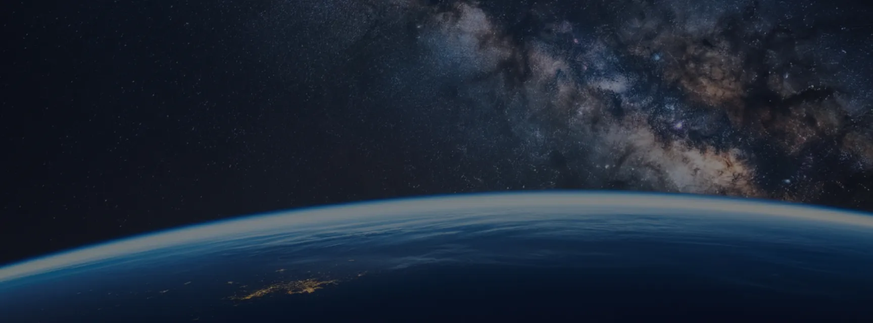 A shot of Earth from orbit