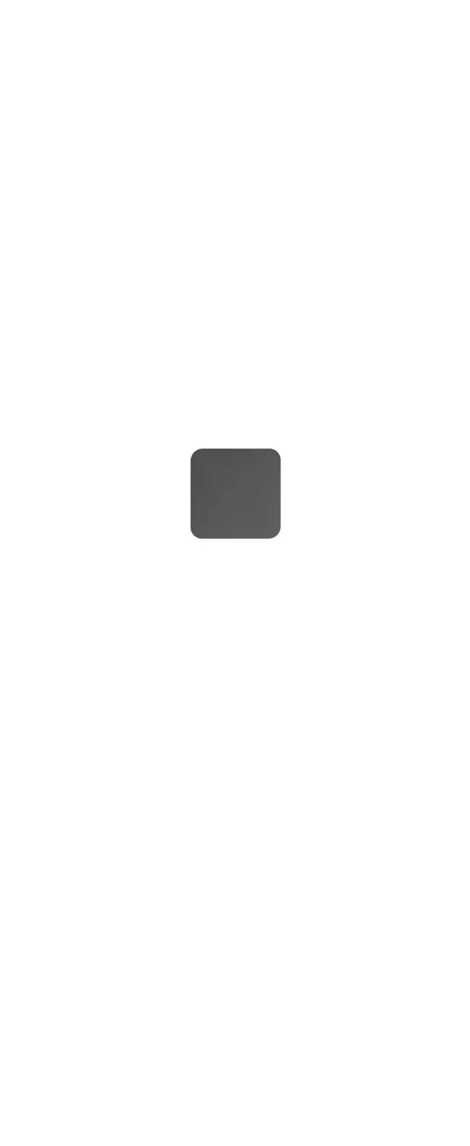 Dark gray rounded square icon on white background