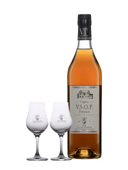 VALLEIN TERCINIER Coffret 1 Bouteille VSOP 2 Verres - visuel secondaire - VALLEIN TERCINIER