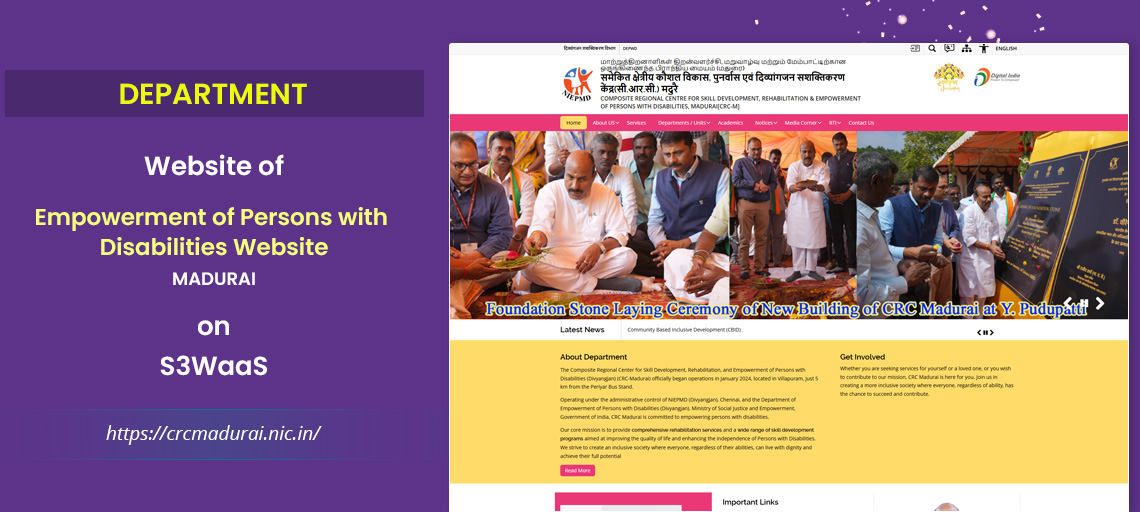 Department of Empowerment of Persons with Disabilities Website