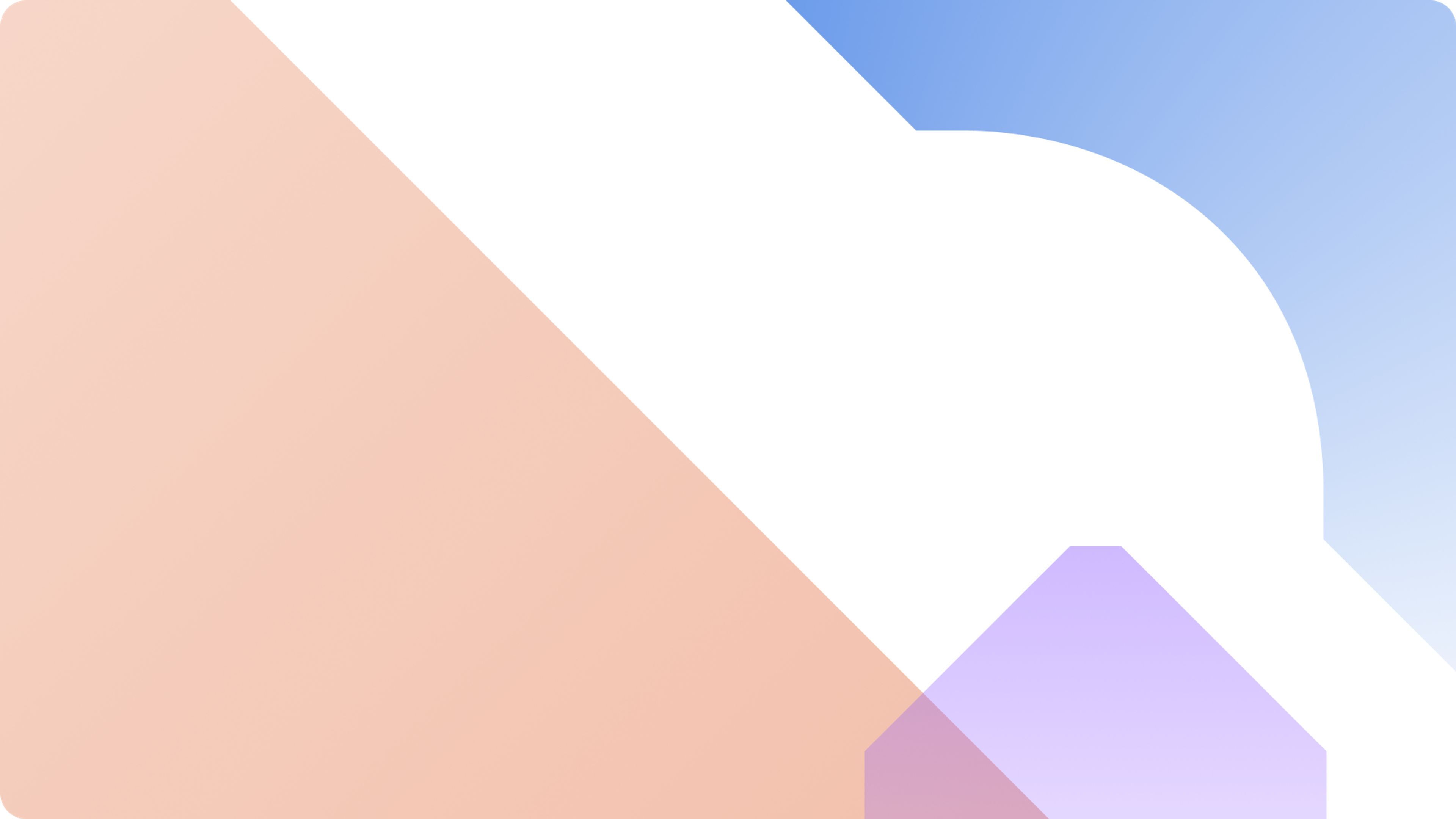 abstract image with peach, purple and blue graphics