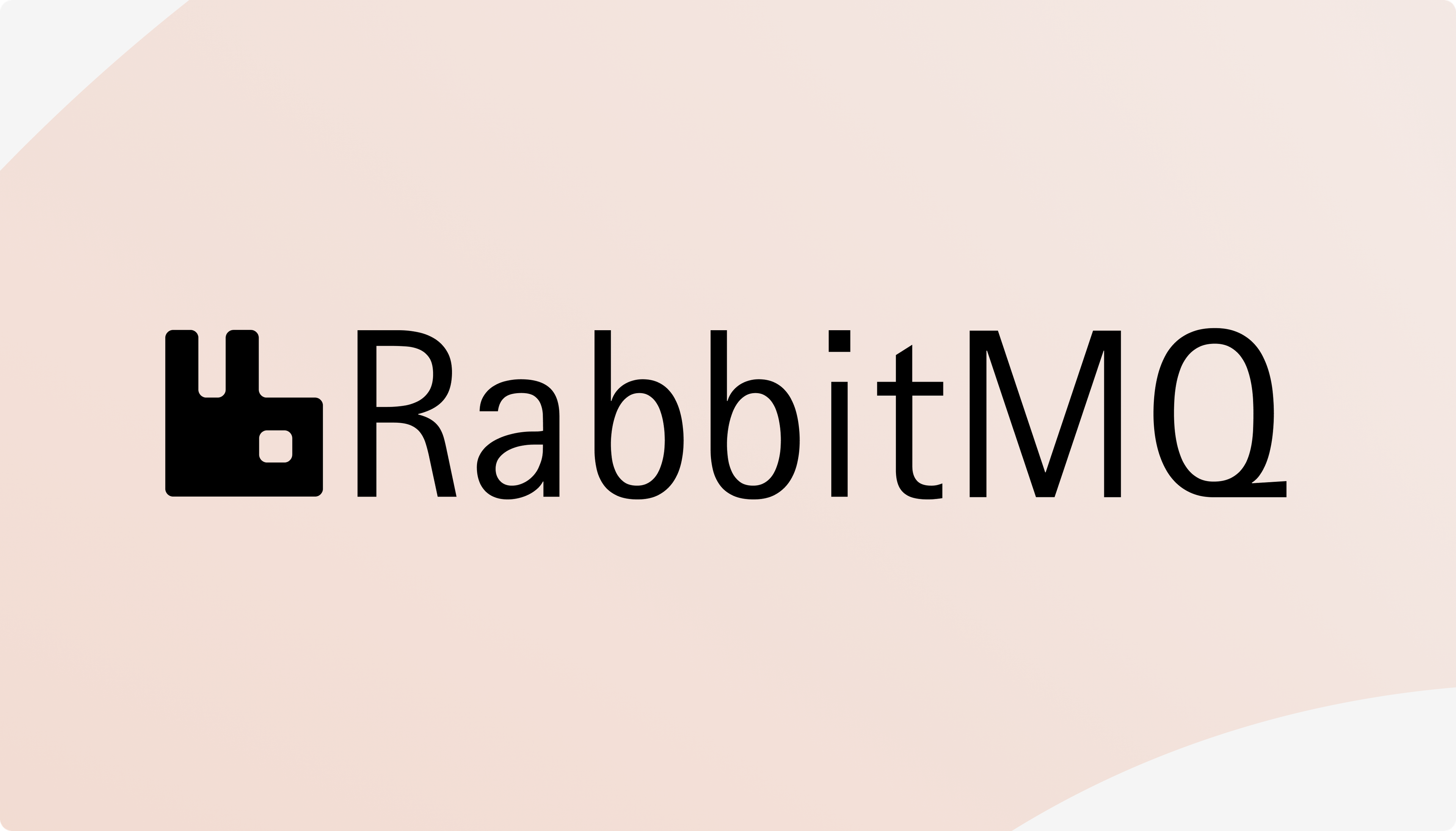 RabbitMQ logo on orange background