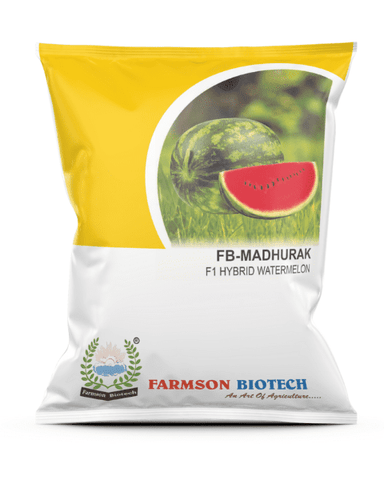 FARMSON WATERMELON F1 FB MADHURAK (RED, OBLONG) SEEDS Image