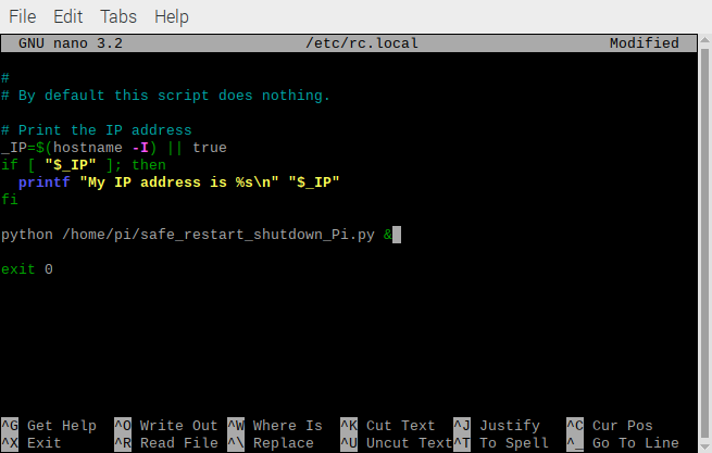 add the following line in the rc.local file