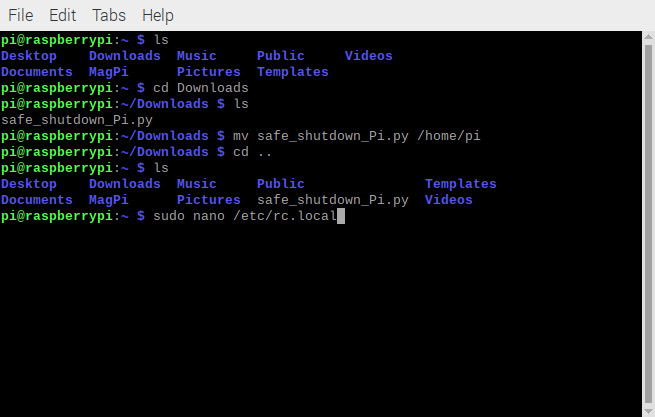 configuring the rc.local file