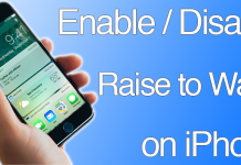 Simple Way to Disable Raise to Wake on iPhone in iOS 10/iOS 11 disable raise to wake on iphone