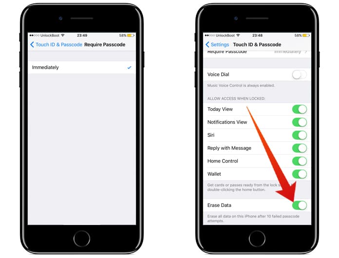encrypt data on iphone