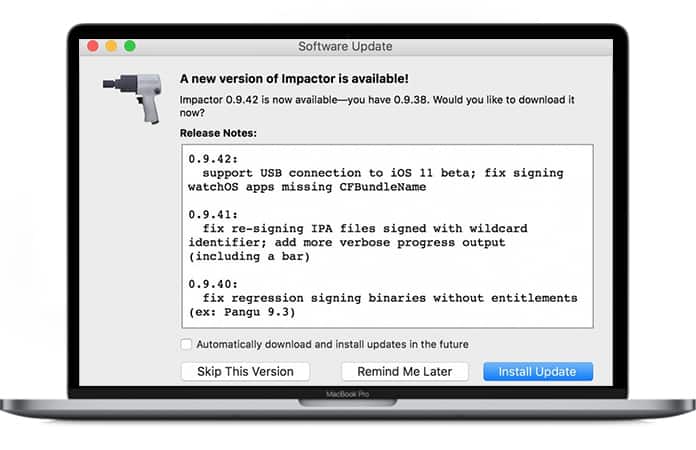 use cydia impactor ios 11