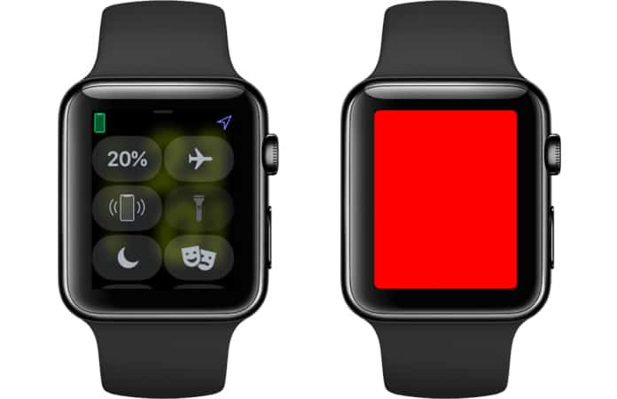 how to use flashlight on apple watch