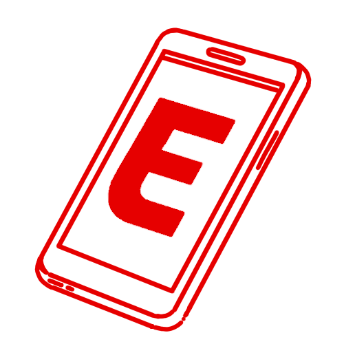 Illustration of Eater logo on a smart phone screen