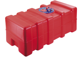 Allpa Kunststof inbouw brandstoftank 33l, 500x350x230mm met flensplaat