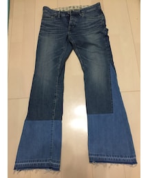 HYSTERIC GLAMOUR | 切りっぱなしワイドパンツ(デニムパンツ)