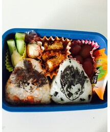ラップに描いただけのキャラ弁☆ | その他