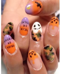 以前したハロウィンネイル | ハンドケア/ハンドクリーム