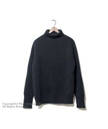 Andersen-Andersen | アンデルセン アンデルセン/ANDERSEN-ANDERSEN ''5GG INDIGO THE NAVY TURTLE''インディゴセーラータートルネックセーター・ニット(AD-011)(ニット/セーター)