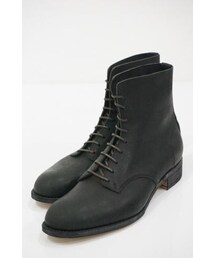 Honor gathering | Honor gathering / real italian vachetta leather lace up boots (black)(ブーツ)