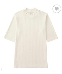 UNIQLO | リブハイネックT(5分丈)(Tシャツ/カットソー)