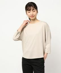 AMERICAN HOLIC | 袖折り返しゆるカットプルオーバー(Tシャツ/カットソー)
