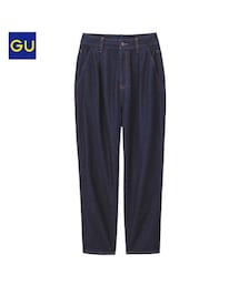 GU | ハイウエストマムジーンズ(デニムパンツ)