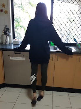 「NIKE(ナイキ)のアイテム(タイツ/ストッキング)」を使った、tarerinaさん(レディース・160cm)の秋コーディネート