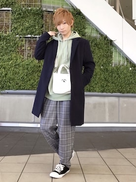 伊藤慎之介さん(メンズ・163cm)の冬コーディネート