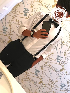 hashtag さんの「イージーアンクルパンツ（ウールライク・センタープレス・レングス68～72cm）（UNIQLO | ユニクロ）」を使ったコーディネート