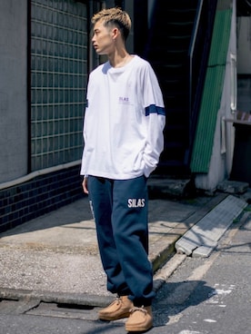 「SILAS(サイラス)のアイテム」を使った、SILASさん(メンズ・180cm)の秋コーディネート