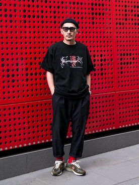 「APPLEBUM(アップルバム)のアイテム」を使った、akustoさん(メンズ・172cm)の夏コーディネート