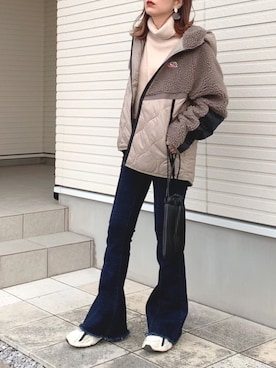 「NIKE(ナイキ)のアイテム(その他アウター)」を使った、紗衣さん(レディース・158cm)の冬コーディネート