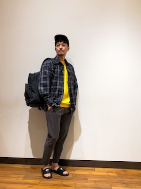 「NIKE(ナイキ)のアイテム(サンダル)」を使った、takuさん(メンズ・178cm)の春コーディネート