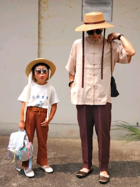 かーちんさん(キッズ・100cm)の夏コーディネート