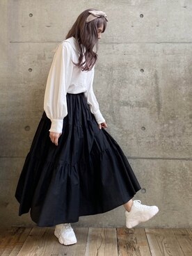 ten⭐︎ichiko       さんの「WEGO/ビッグリボンカチューシャ」を使ったコーディネート