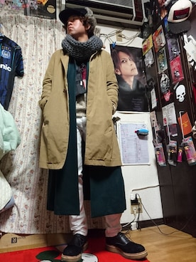 「STUDIOUS(ステュディオス)のアイテム(ファッション雑貨)」を使った、Kyoheiさん(メンズ・170cm)の冬コーディネート