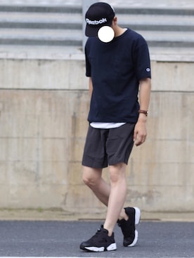 「NIKE(ナイキ)のアイテム(水着/着物・浴衣)」を使った、しんごさん(メンズ・175cm)の夏コーディネート