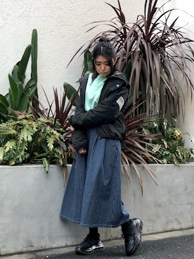 「schott(ショット)のアイテム(スカート)」を使った、Natsuki.Cさん(レディース・165cm)の春コーディネート