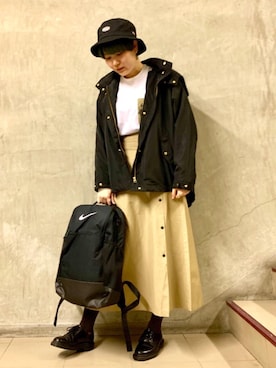 「NIKE(ナイキ)のアイテム(バッグ)」を使った、coen おのさん(レディース・165cm)の秋コーディネート