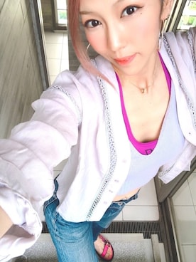 「NIKE(ナイキ)のアイテム(アンダーウェア)」を使った、ちいさん(レディース・168cm・30代)の夏コーディネート