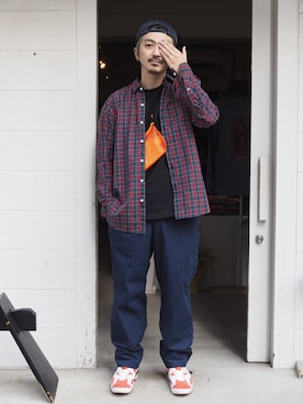 「hobo(ホーボー)のアイテム」を使った、権藤裕輝さん(メンズ・170cm)の春コーディネート