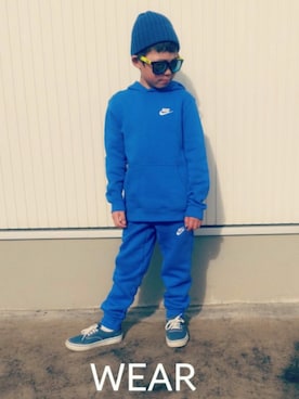 「NIKE(ナイキ)のアイテム(パーカー)」を使った、ssn…Yumiiiさん(キッズ・130cm)の冬コーディネート