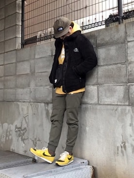 「NIKE(ナイキ)のアイテム(ショルダーバッグ)」を使った、Dai.Tさん(メンズ・160cm・30代)の冬コーディネート