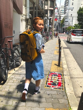 「NIKE(ナイキ)のアイテム(ソックス/靴下)」を使った、Cho-no Asatoさん(レディース・149cm)の夏コーディネート