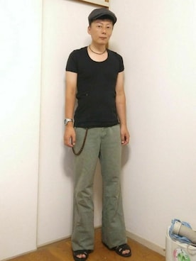 「NIKE(ナイキ)のアイテム(アナログ腕時計)」を使った、nunuhomme【アラフィフ】さん(メンズ・166cm)の夏コーディネート