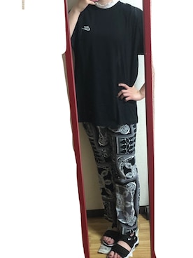 「NIKE(ナイキ)のアイテム(Tシャツ/カットソー)」を使った、みーさん(レディース・165cm)の夏コーディネート