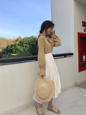 o泡果奶さんの（Spring | スプリング）を使ったコーディネート