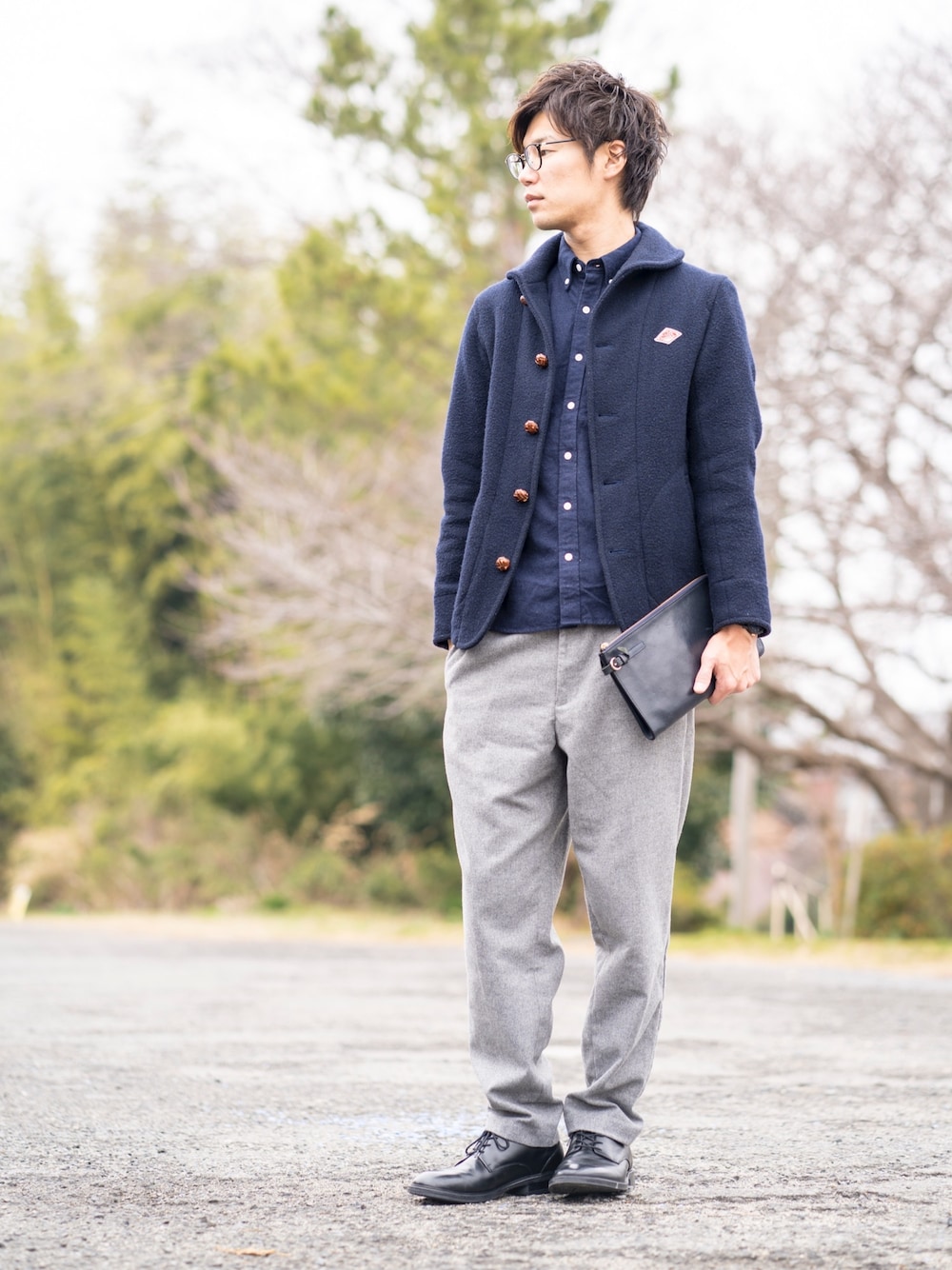 Ryu--taさんの「DANTON/ダントン WOOL MOSSER JACKET/ウール モッサ ジャケット（DANTON）」を使ったコーディネートの1枚目の写真